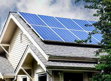 Solar Panels installed on a roof